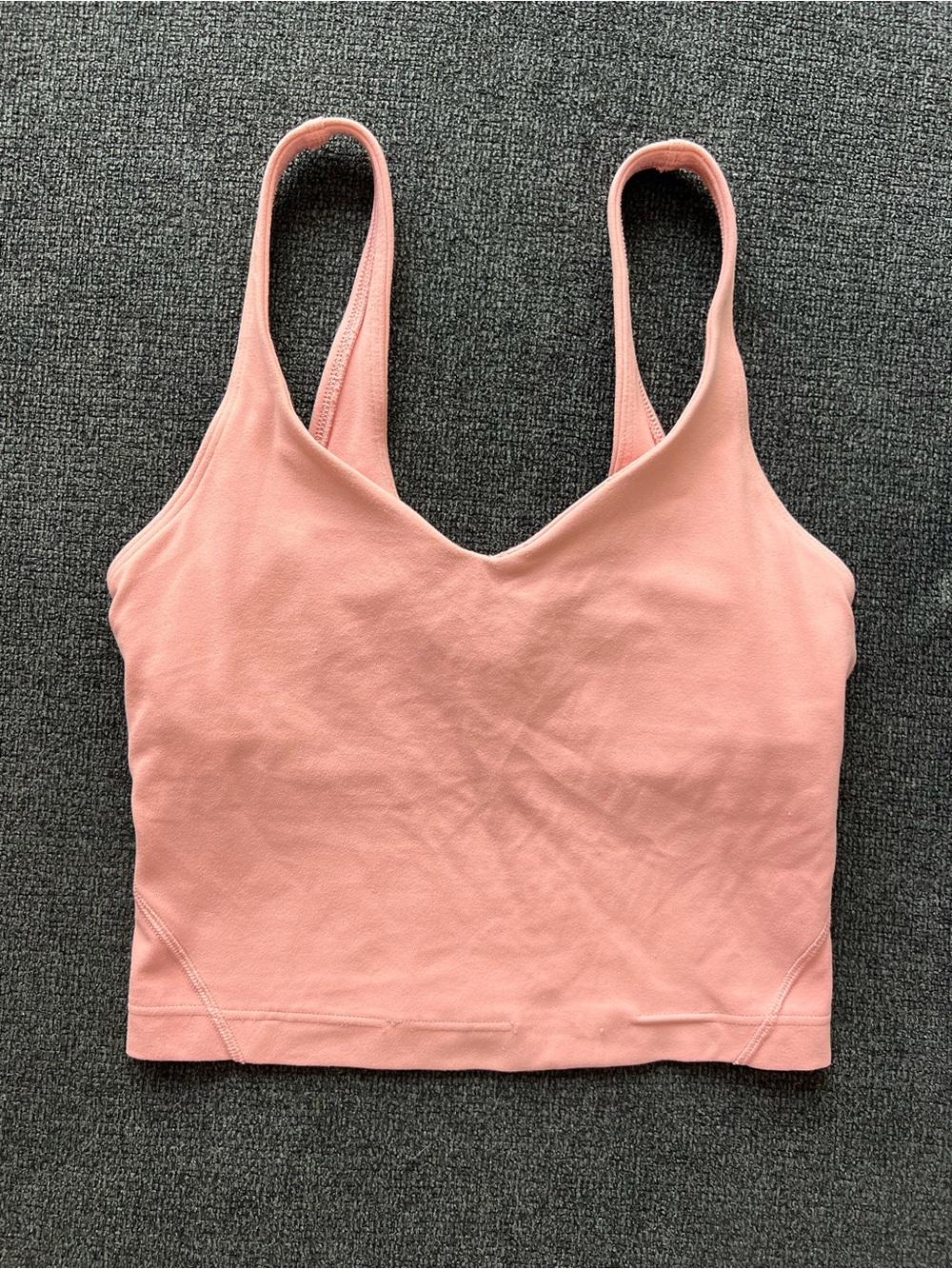 lululemon athletica Blush Pink V-Neck Crop Tank